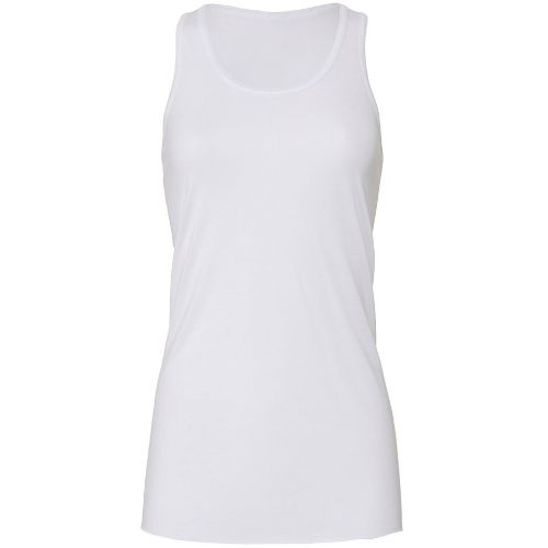 Bella Canvas Flowy Racerback Tank Top White